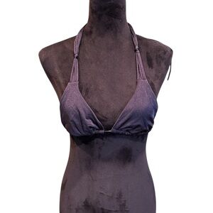 Victoria's Secret black Halter Bikini Top